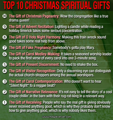 Top 10 Christmas Spiritual Gifts