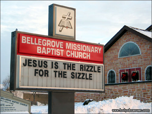 Jesus is the rizzle for the sizzle