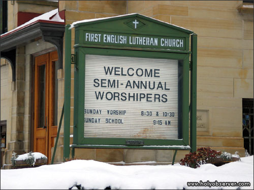 Welcome semi-annual worshipers