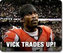 Michael Vick trades up!